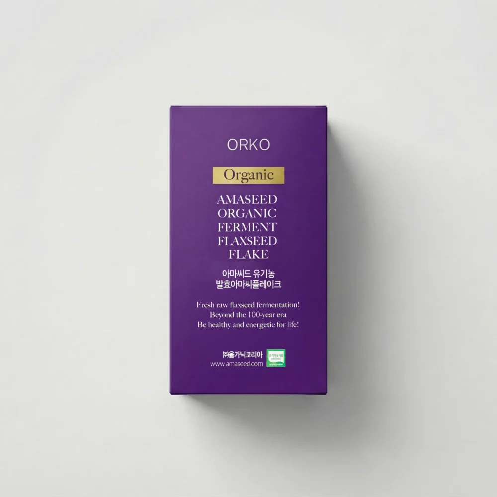 AMASEED Organic Ferment Flaxseed Flake 360g(6g×60stick)