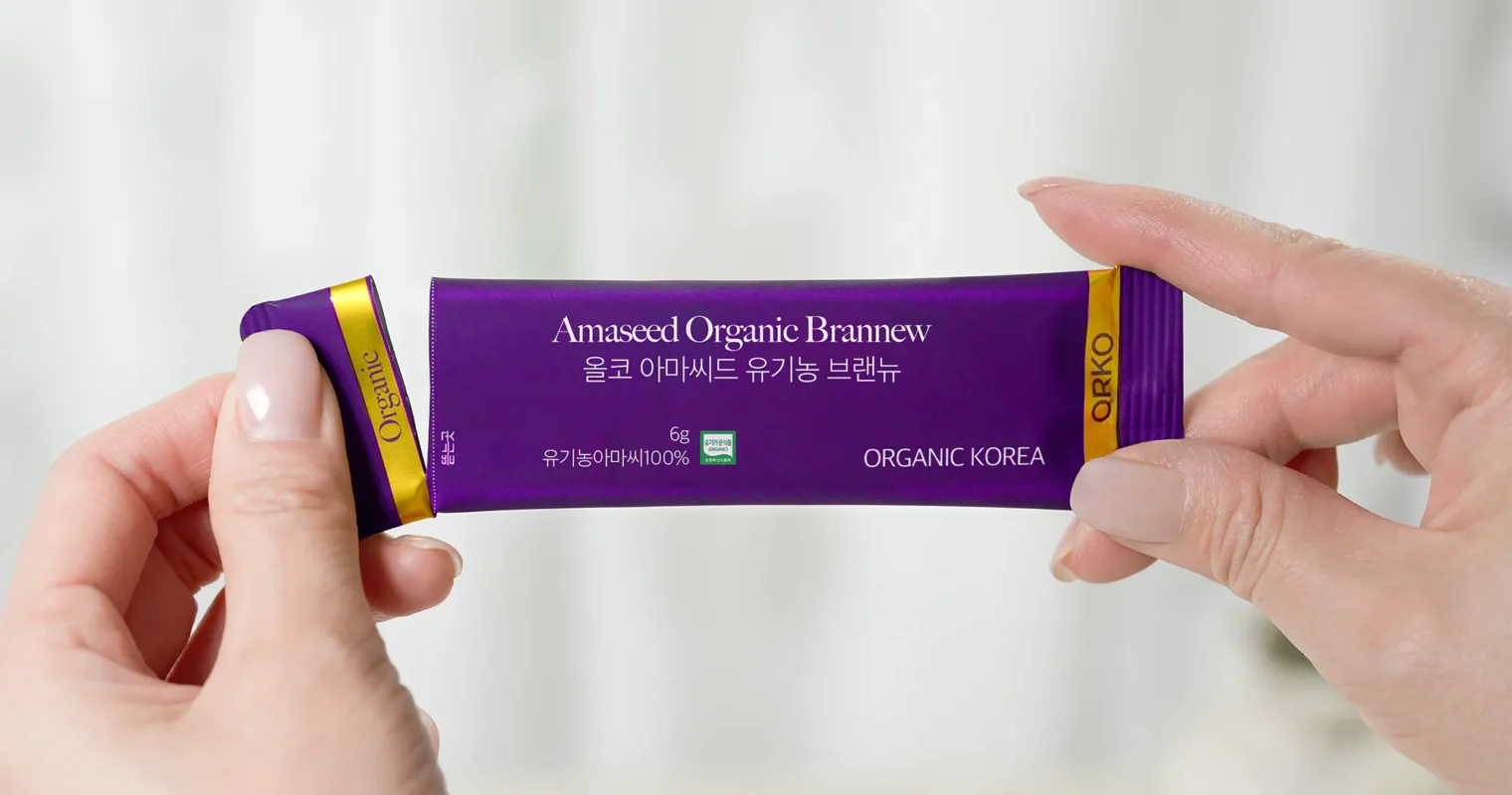 유기농 환 스틱 절단 작업